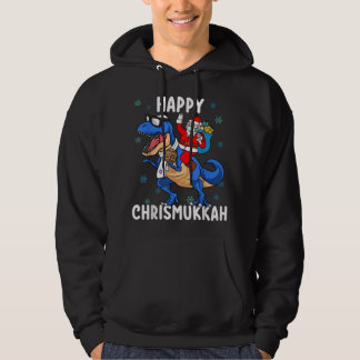 Happy Chrismukkah Funny Hanukkah Christmas Jewish Hoodie