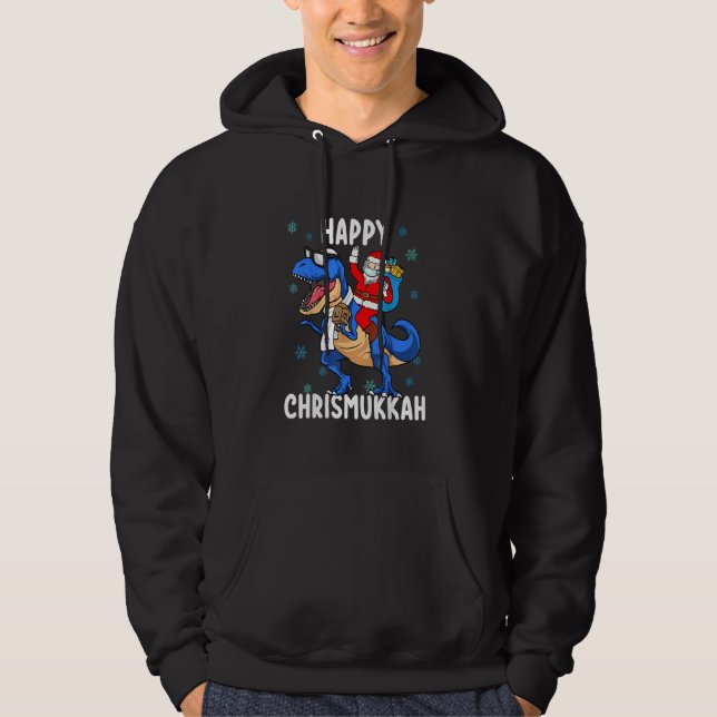 Happy Chrismukkah Funny Hanukkah Christmas Jewish  Hoodie (Front)
