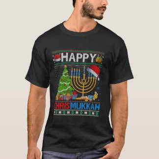 Happy Chrismukkah Funny Jewish Christmas Hanukkah T-Shirt