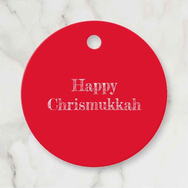 Happy Chrismukkah Gift Tag (Front)