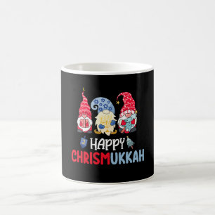 Happy Chrismukkah Gnomes Hanukkah Merry Christmas Coffee Mug
