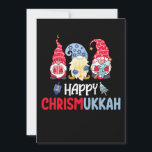 Happy Chrismukkah Gnomes Hanukkah Merry Christmas  Invitation<br><div class="desc">Happy Chrismukkah Gnomes Hanukkah Merry Christmas Pajamas</div>