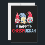 Happy Chrismukkah Gnomes Hanukkah Merry Christmas  Invitation<br><div class="desc">Happy Chrismukkah Gnomes Hanukkah Merry Christmas Pajamas</div>