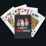 Happy Chrismukkah Gnomes Hanukkah Merry Christmas  Poker Cards<br><div class="desc">Happy Chrismukkah Gnomes Hanukkah Merry Christmas Pajamas</div>