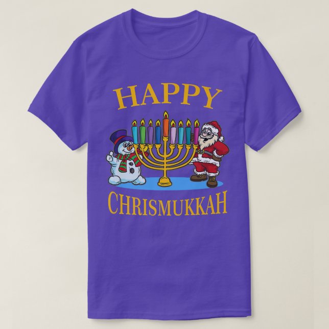 Happy Chrismukkah  Hanukkah Christmas Celebration  T-Shirt (Design Front)