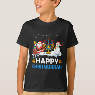 Happy Chrismukkah Hanukkah Fun Merry Christmas Jew T-Shirt