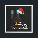 Happy Chrismukkah Hanukkah Jewish Festival Gift Napkins<br><div class="desc">This "Happy Chrismukkah Hanukkah Jewish Festival Gift" is the perfect design in celebrating the Jewish festival. Great gift idea for Christmas,  Birthdays and Any Occasions.</div>