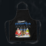 Happy Chrismukkah Jewish Christmas Hanukkah Apron<br><div class="desc">Santa Christmas Boys Kids Youth Men. Funny Humor graphic tee costume for those who believe in Santa Claus,  love Deer,  Reindeer,  Elf,  Elves,  singing songs,  party decorations,  tree,  hat,  socks This Christmas tee with Graphic is great Christmas gift</div>