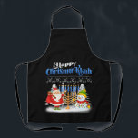 Happy Chrismukkah Jewish Christmas Hanukkah Apron<br><div class="desc">Santa Christmas Boys Kids Youth Men. Funny Humor graphic tee costume for those who believe in Santa Claus,  love Deer,  Reindeer,  Elf,  Elves,  singing songs,  party decorations,  tree,  hat,  socks This Christmas tee with Graphic is great Christmas gift</div>