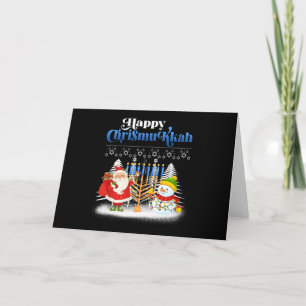 Happy Chrismukkah Jewish Christmas Hanukkah Card