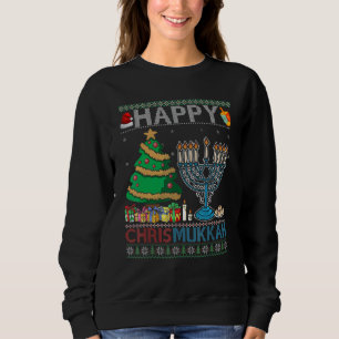 Happy Chrismukkah Jewish Christmas Hanukkah Chanuk Sweatshirt