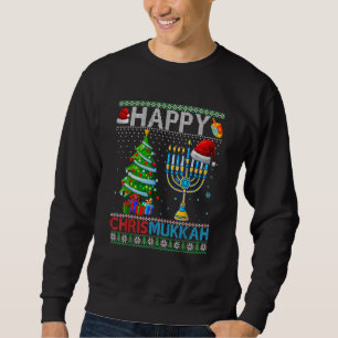 Happy Chrismukkah Jewish Christmas Hanukkah Chanuk Sweatshirt