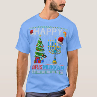 Happy Chrismukkah Jewish Christmas Hanukkah Chanuk T-Shirt
