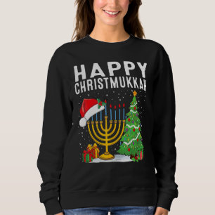 Happy Chrismukkah Jewish Christmas Hanukkah Holida Sweatshirt