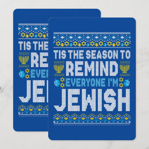 Happy Chrismukkah Jewish Christmas Hanukkah Holiday Card