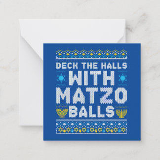 Happy Chrismukkah Jewish Christmas Hanukkah Note Card