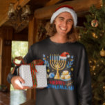 Happy Chrismukkah Jewish Christmas Hanukkah Sweatshirt<br><div class="desc">This Happy Christmukkah outfit is the perfect Hanukkah present for jew men,  women,  kids. Perfect ugly Jewish Christmas Tee to wear next to your Chanukah Ornament,  Decorations,  Socks,  Candles and Menorah during Winter Holidays!</div>