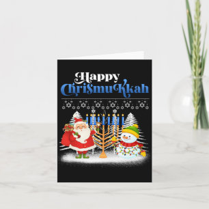 Happy Chrismukkah Jewish Christmas Hanukkah T Shir Card