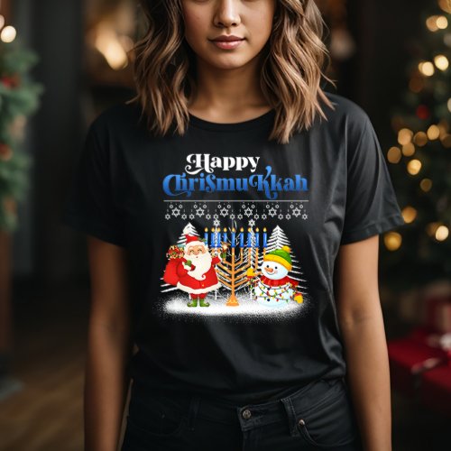 Happy Chrismukkah Jewish Christmas Hanukkah T_Shirt