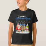 Happy Chrismukkah Jewish Christmas Hanukkah T-Shirt<br><div class="desc">Santa Christmas Boys Kids Youth Men. Funny Humor graphic tee costume for those who believe in Santa Claus,  love Deer,  Reindeer,  Elf,  Elves,  singing songs,  party decorations,  tree,  hat,  socks This Christmas tee with Graphic is great Christmas gift</div>