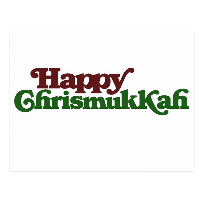 Happy Chrismukkah Postcard