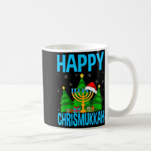 Happy Chrismukkah Santa Hat Christmas Hanukkah Sle Coffee Mug