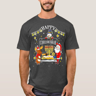 Happy Chrismukkah Tee Funny Hanukkah Christmas Gif