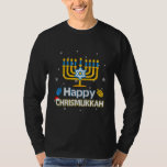 Happy Chrismukkah Ugly Hanukkah Christmas Sweater<br><div class="desc">Happy Chrismukkah Ugly Hanukkah Christmas Sweater Shirt. Perfect gift for your dad,  mom,  papa,  men,  women,  friend and family members on Thanksgiving Day,  Christmas Day,  Mothers Day,  Fathers Day,  4th of July,  1776 Independent day,  Veterans Day,  Halloween Day,  Patrick's Day</div>