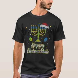 Happy Chrismukkah Ugly Hanukkah Sweater Christmas
