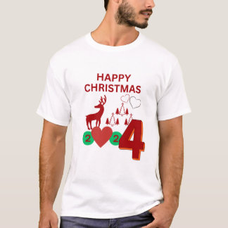 Happy Christmas 2024 design T-Shirt