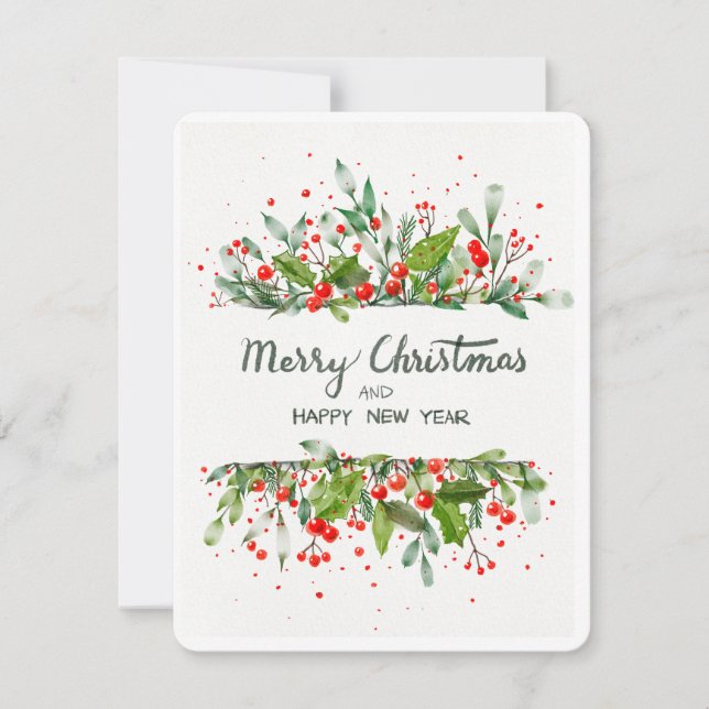 HAPPY CHRISTMAS AND GOOD YEAR HOLIDAY CARD (Front)