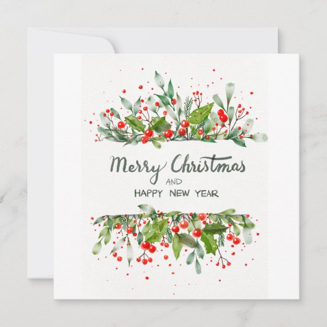 HAPPY CHRISTMAS AND GOOD YEAR INVITATION (Front)