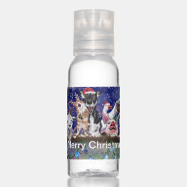 Happy Christmas Animal Party Funny Hand Sanitizer