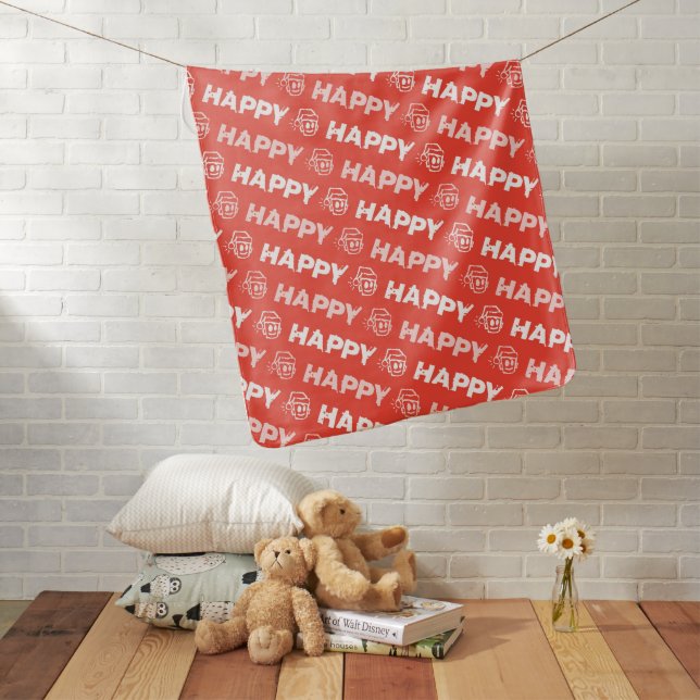 HAPPY Christmas Baby Blanket (In Situ)
