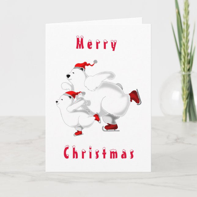 Happy Christmas Bear Christmas Card (Front)