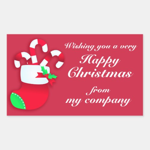 Happy Christmas candy business gift labels