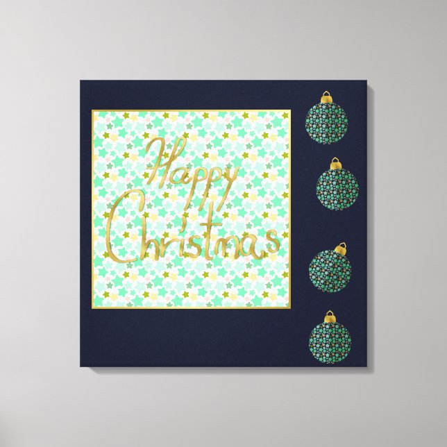 Happy Christmas Canvas Print (Front)