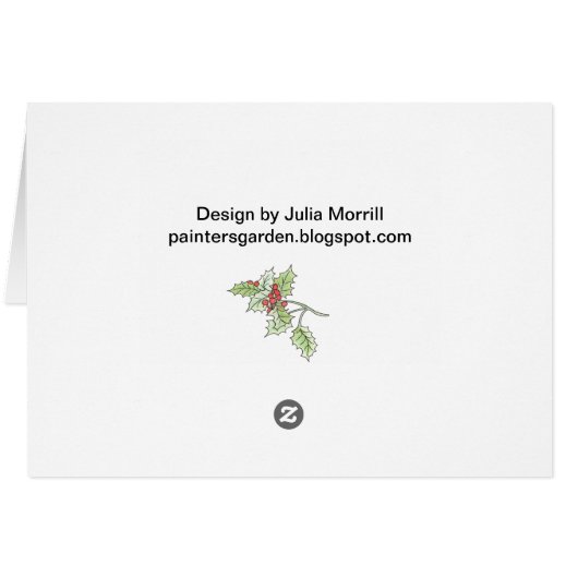 Happy Christmas Card (Back Horizontal)