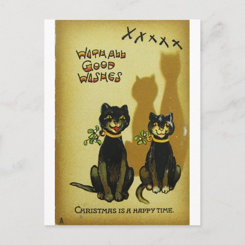 Happy Christmas Cats PostCards