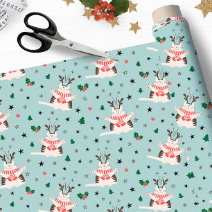 Happy Christmas Cats - Xmas Fabric