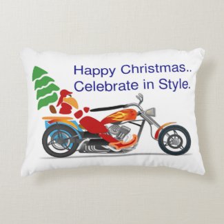 HAPPY CHRISTMAS, CELEBRATE IN STYLE ACCENT PILLOW