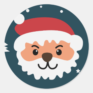 Happy Christmas Classic Round Sticker
