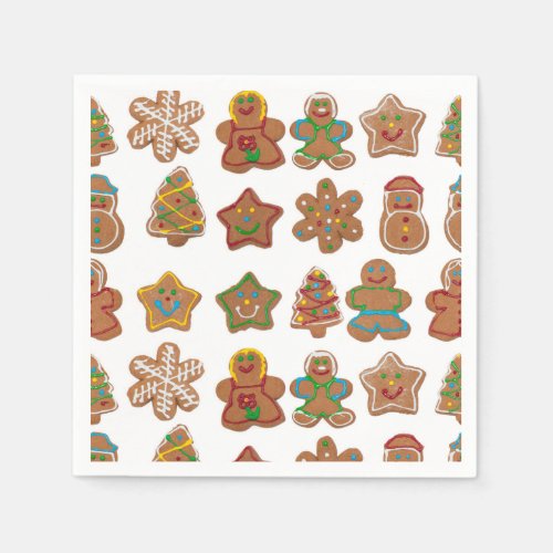 Happy Christmas Cookies Napkins