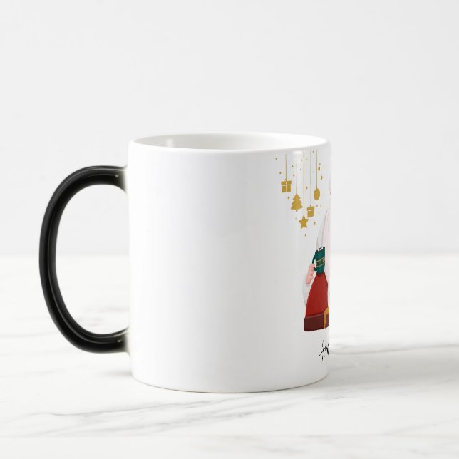 happy christmas cozy mug for a joyful holiday (Left)