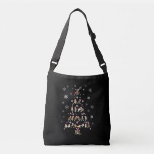 Happy Christmas   Cute Cat Christmas Tree Crossbody Bag