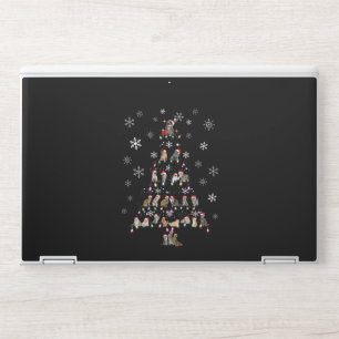 Happy Christmas Cute Cat Christmas Tree HP Laptop Skin