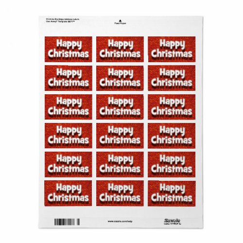 Happy Christmas EnvelopeParcel Greetings Sticker