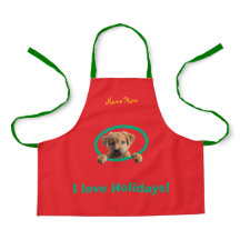 Happy Christmas Family-loviing Cutest Puppy Apron