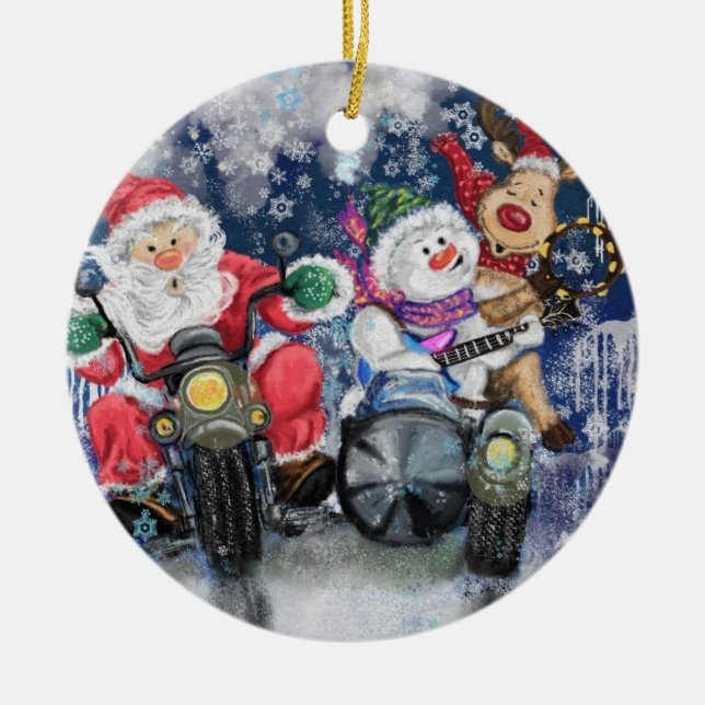 Happy Christmas Friends Funny Christmas Ornament (Front)