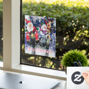 Happy Christmas Friends Funny Window Cling